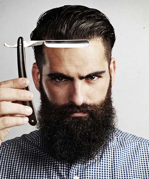 Portrait of Elijah Brooks, beard specialist